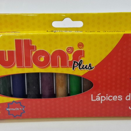 lapiz de cera 12 colores fulltons