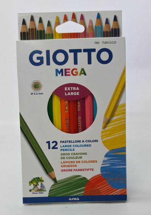 lapiz 12 colores jumbo giotto