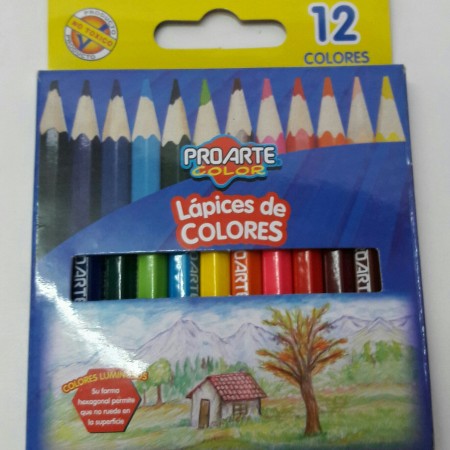 lapiz 12 colores cortos proarte