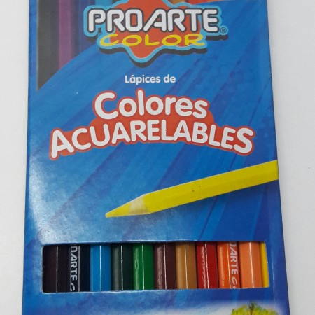 lapiz acuarelable 12 colores proart