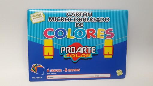 est cart microcorrugado 6 pliegos proarte