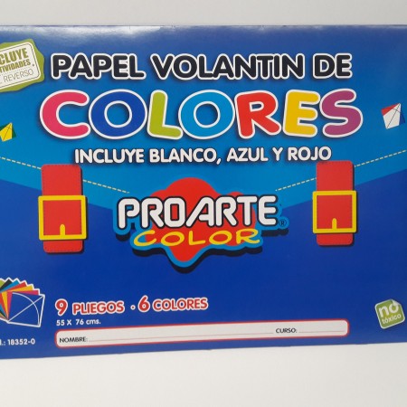 est papel volantin 9 pliegos proarte