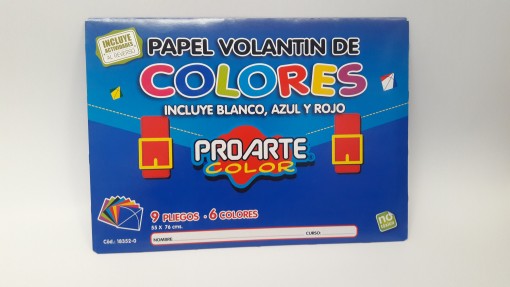 est papel volantin 9 pliegos proarte