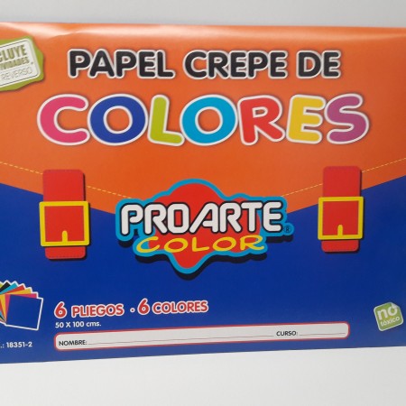 est papel crepe 6 pliegos proarte