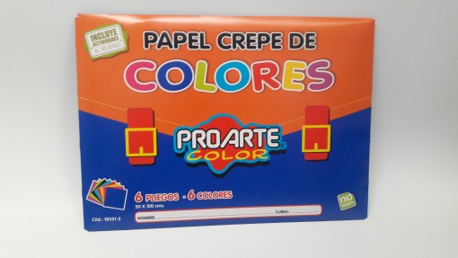 est papel crepe 6 pliegos proarte