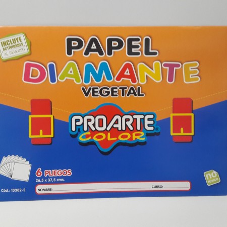 est papel diamante 6 pliegos proarte