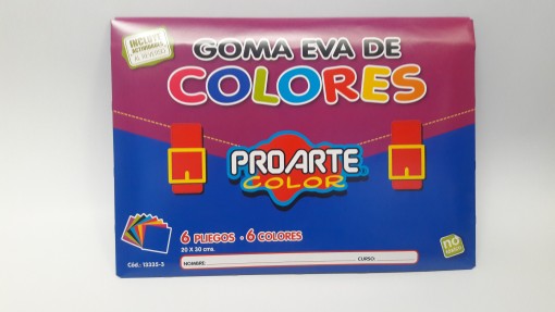 est goma eva 6 pliegos proarte