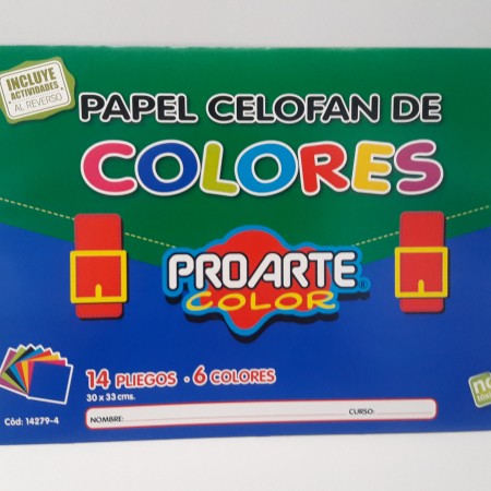 est papel celofan 14 pliegos proarte