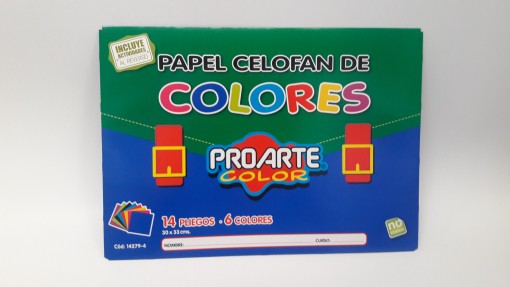 est papel celofan 14 pliegos proarte