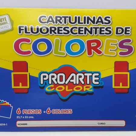 est cart fluorecente 6 pliegos proa