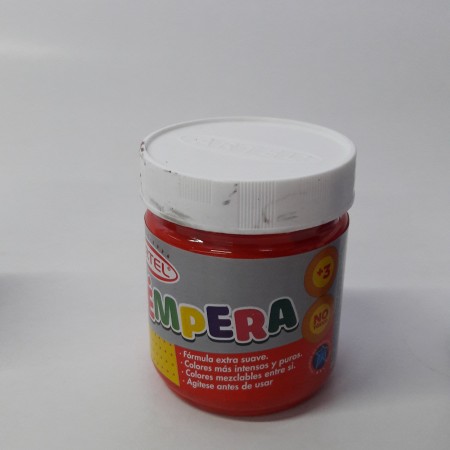 tempera 100 ml rojo artel