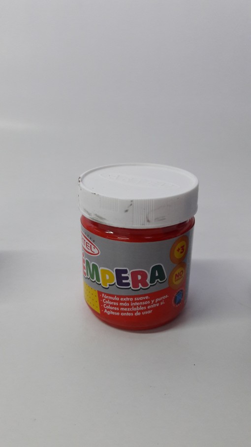 tempera 100 ml rojo artel