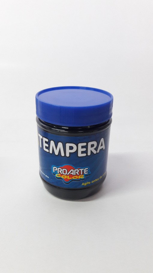 tempera 120 ml negro proarte