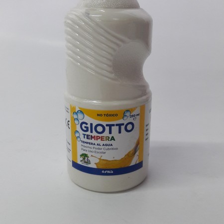 tempera 250 ml blanco giotto