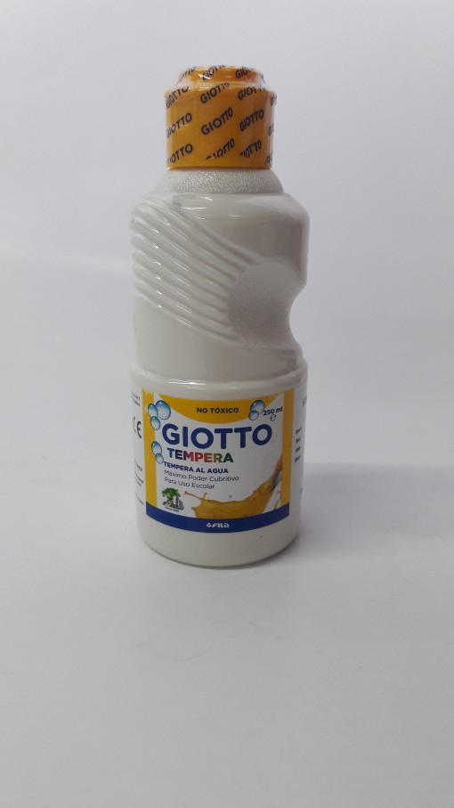 tempera 250 ml blanco giotto