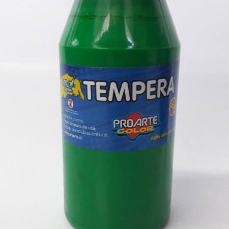 tempera 500 ml verde proarte