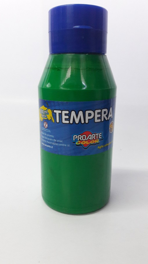 tempera 500 ml verde proarte