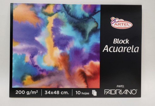 block acuarela 34x48 cm artel