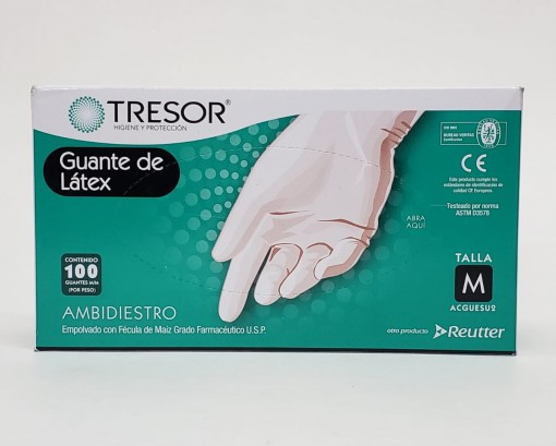 guante latex tresor talla m